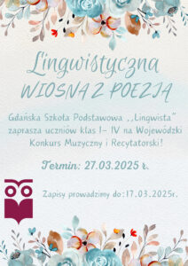 Lingwistyczna Wiosna z poezją